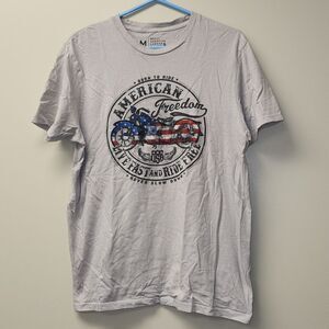 American Freedom Motorcycles Born to Ride T-shirt M